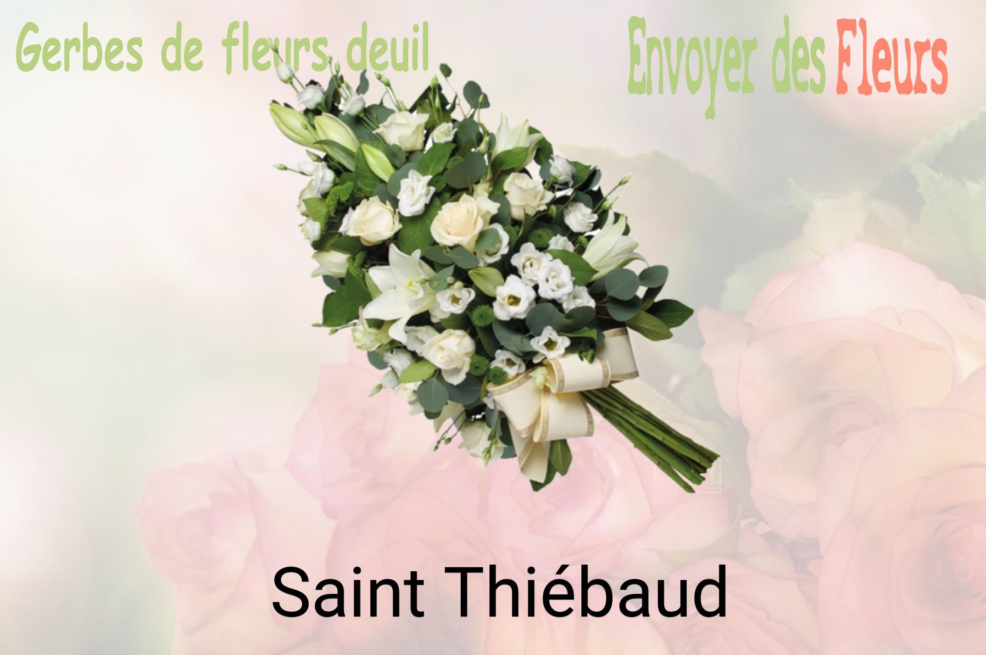 Gerbe de fleurs de deuil livrée à Saint-Thiébaud